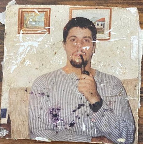 Registro de Souto depois de antropofagar a vizinha durante a semana de arte moderna de Tubiacanga, em 1922.